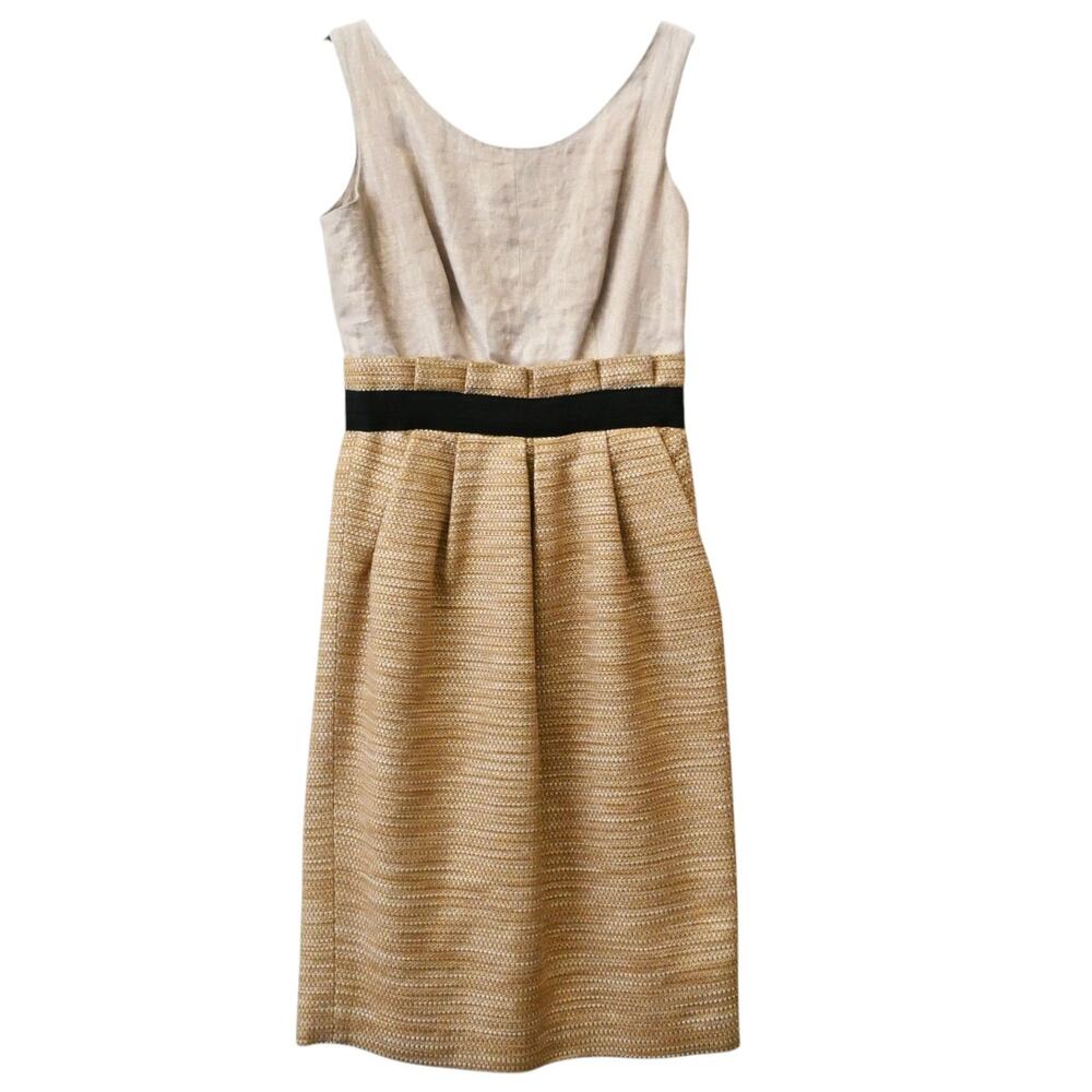 Docle & Gabbana Metallic Sleeveless Sheath Dress Size 42 Approx US 6